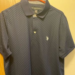 Size medium polo, button-down, short sleeve shirt